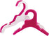 NACOCO 10pcs Pink Plastic Dog Puppy Pet Clothes Hanger, Set of 10, Size White, Small