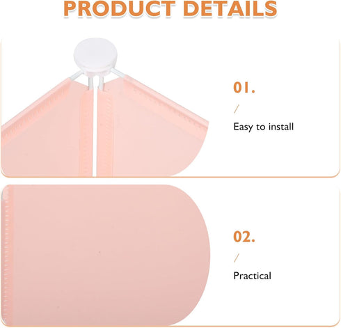 CVUTOVO 3 Plastic Guard for Cat Box: Sides Puppy Pad Splash Guard - Leakproof Dog Urine Splash Barrier for Indoor Potty