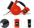 Retractable Dog Leash with Flashlight, Dispenser, and Poop Bag for Small, Medium Dogs and Cats, 360° Tangle-Free (Red)