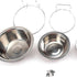 Hanging Water Bowl for Dog Cage - 13cm Stainless Steel Dog Bowl with Hook for Dogs and Cats, Size M