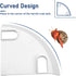 DQITJ 1 Pcs Hermit Crab Cave Habitat Hermit Crab Climbing Toy Tank Accessories (Arc-Shaped Design, White)