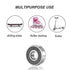 SHKI 10 Pack 608 2RS Ball Bearings – Miniature Deep Groove Bearings for Skateboards, Inline Skates, Scooters