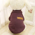 Idepet Pet Dog Classic Knitwear Sweater, Soft Thickening Warm Dog Coat for Small Dogs (XS, Brown)