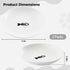 2 Pcs Cat Bowls, Wide & Shallow Ceramic Dishes for Whiskey Fatigue Relief, 15cm/6’’ Cute Fish Bone Design