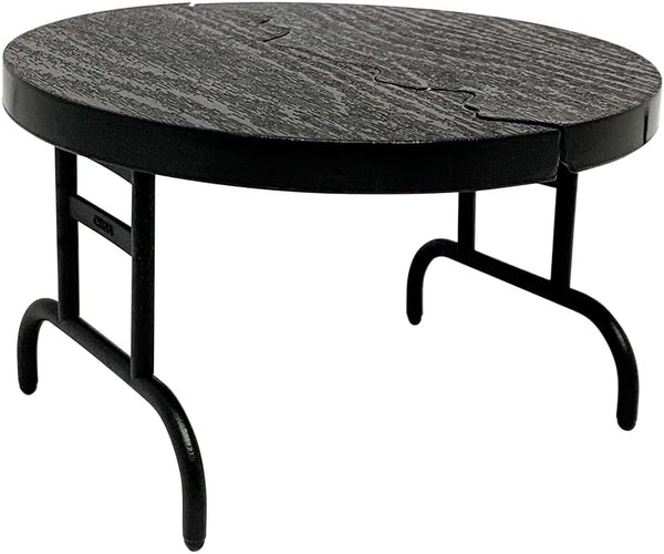 Black Break Away Round Table for Wrestling Action Figures