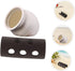 2pcs BESPORTBLE Aquarium Shrimp Hide Cave and Fish Breeding Shelter Ceramic Pot Small Betta Fish Tank Ornament Hiding