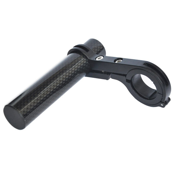 UPANBIKE Bike Handlebar Extender | Carbon Fiber Bracket with Aluminum Alloy Clamp for Speedometer (Black, 10cm)