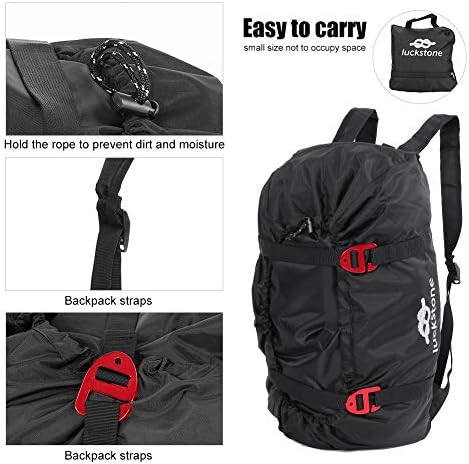 VGEBY Rock Climbing Backpack, Folding Rope Cord Bag Equipment Carry Backpack for Outdoor Camping Hiking