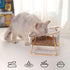 Elevated Cat Food Water Bowl with 15 Degree Tilt, Nonslip Base, Perfect for Multiple Cats