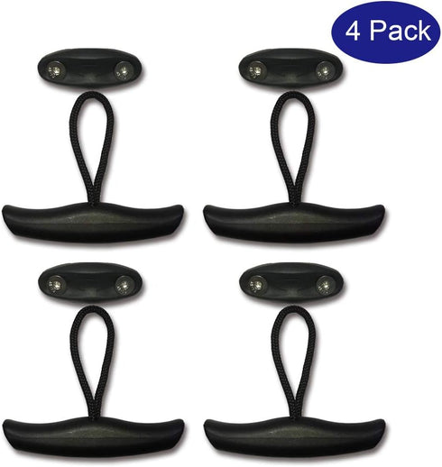 Kayak Carry Handle Pull Canoe T-Handle Grip, Front Rear Mount Replacement Hardware Parts Kit with 4 PCs