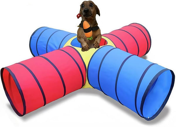 Generic Dog Agility Tunnel for Small & Medium Dogs and Puppies Durable Oxford