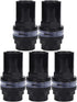 GLOGLOW 5Pcs/Set Aquarium Tubes Connectors, PVC Hose Adapter for Fish Tank Water Pipe Joint (25mm) Air Pump Accessories