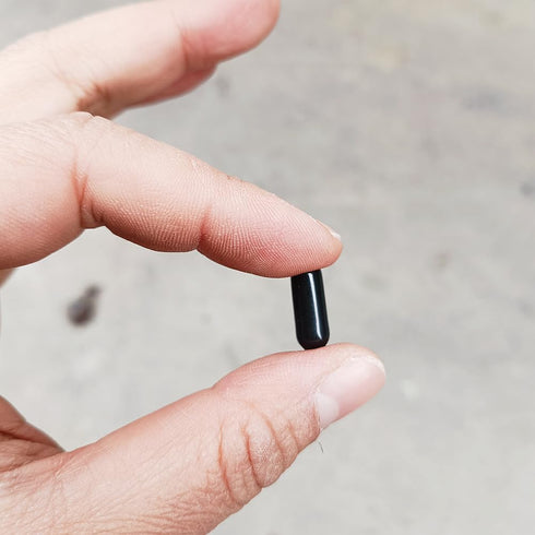 20 Pcs Aquarium Airline Splitter Manifold Outlet Cover Caps, Rubber End Caps for 3/16'' Inside Diameter