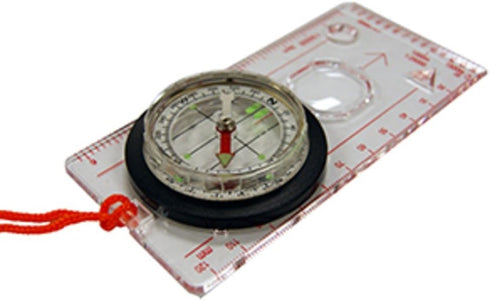 UST Deluxe Map Compass with Raised Base Plate and Swivel Bezel for