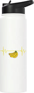 Banana Heartbeat Banana Lover Stainless Steel Insulated Water Bottle