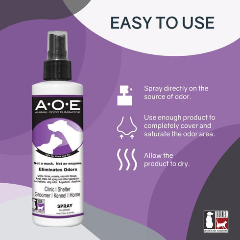 Odorcide Animal Odor Eliminator Spray - Ready to Use for Strong Odor, 8 oz