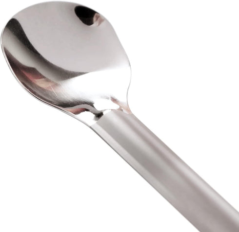 Titanium Long Handle Spoon with Polished Bowl, Durable Lightweight Utensil for Camping, Hiking & Backpacking