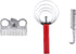 Occupiedpet 10Pcs Set Horse Grooming Kit, Complete Equine Care Tool with Wood and Silicone Brushes, Hoof Pick and Curry