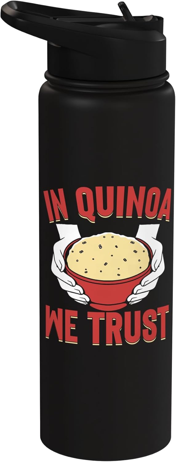 Quinoa Gifts In Quinoa We Trust Quinoa Stainless Steel Insulated Water Bottle