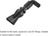 uxcell Aquarium Nozzle Plastic Pump Nozzles, Water Outlet Return Pipe Plumbing Fitting, Black 8mm/0.31" OD, 1Pcs