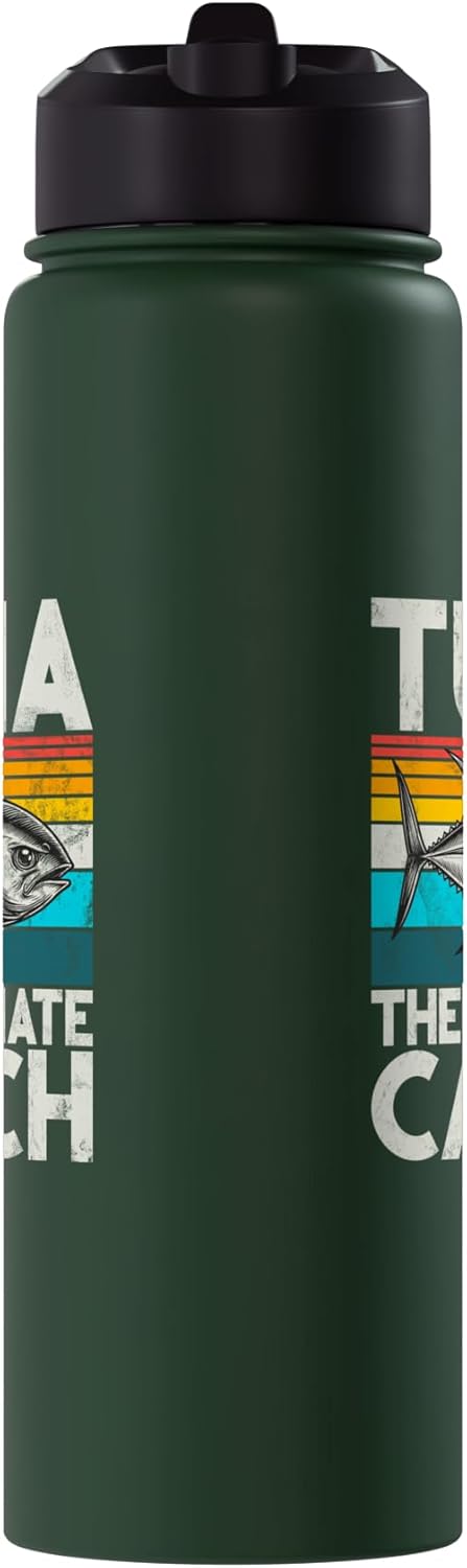 Tuna Fishing Gear Tuna The Ultimate Catch Tuna Fishing Stainless Steel Insulated Water Bottle