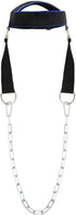 Padded Neck Training Head Harness with Chain for Weight Lifting Chin & Neck Exerciser