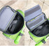 Waterproof Bicycle Handlebar Bag with Transparent Pouch and Adjustable Strap, High-capacity Cycling Front Pack (Green)