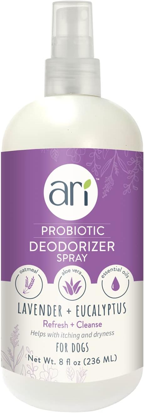 Ari Probiotic Deodorizer Spray for Dogs (8 oz) Lavender & Eucalyptus Scent