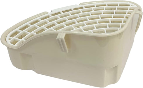 Chinchilla (1) Small Animal Corner Litter Box, Cage Potty Trainer for Hamster, Rabbit, Guinea Pig, Ferret, Gerbil