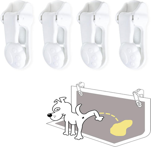 Kingwee Dog Pee Pad Holder with Walls (4 Pack) for Small & Large