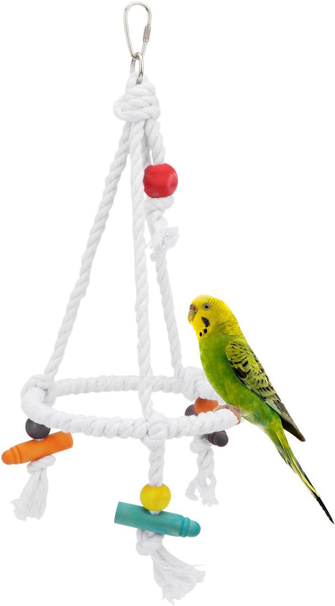 Hypeety Pet Bird Parrot Swing - Hanging Hammock for Parakeets, Budgies, Conures & Quaker Parrots