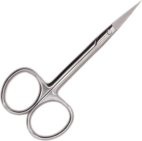 XFISHMAN Fly Tying Scissor - All Purpose 4” Straight/Curved Arrow Hair Scissor