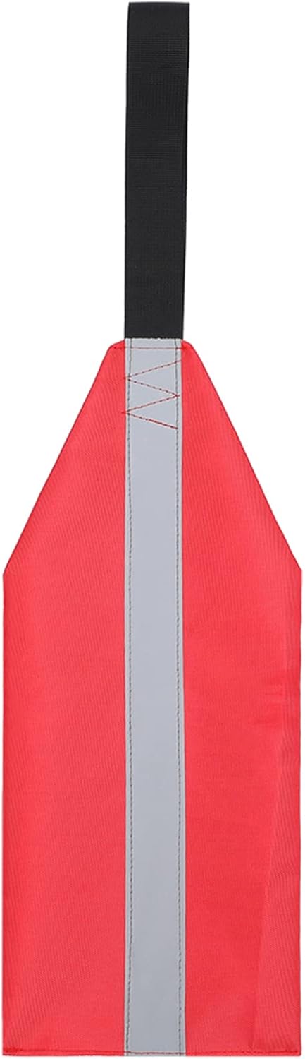 Lixada Safety Warning Flag - Kayak Canoes SUP Towing Travel Flag with Webbing Accessories