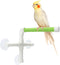 Bird Portable Suction Cup Shower Perch, Window Wall Standing Platform for Parrot Parakeet Conure Cockatiel (Random