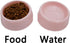 Dog Bowls Cat Bowls, Plastic Bowls, Pink, Set of 4