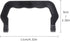 10pcs Plastic Cage Handle Replacement for Pet Carrier, Outdoor Travel Pet Cage Carrier (Black)