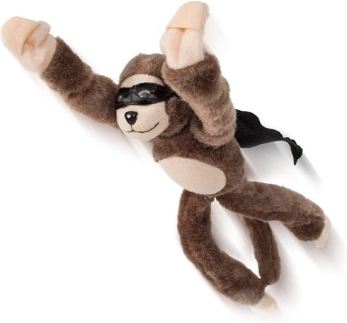 Playmaker Toys - Flying Screaming Flingshot Slingshot Novelty Monkey Plush Doll Toy,