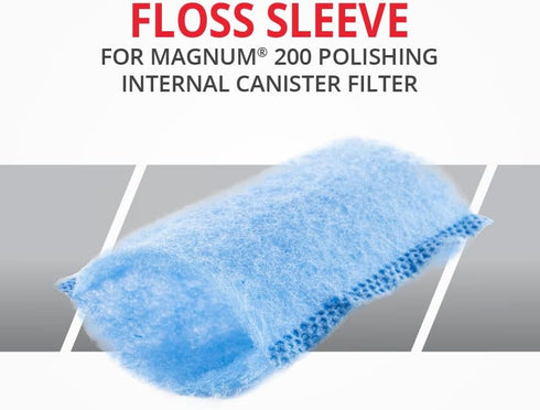 Marineland Magnum 200 Polishing Internal Filter Floss Sleeve, Traps Small Dirt Particles, 1 Ct