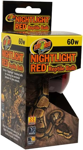 Zoo Med 60 Watt Nightlight Red Reptile Bulb