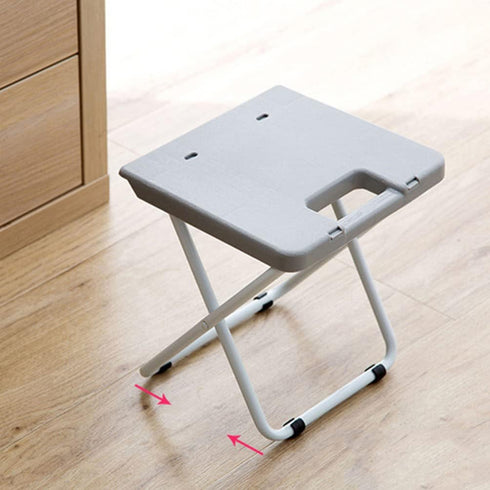1pc Veemoon Portable Folding Stool Multi-Purpose Outdoor Chair Lightweight -Skid Design for Camping Gardening Fishing