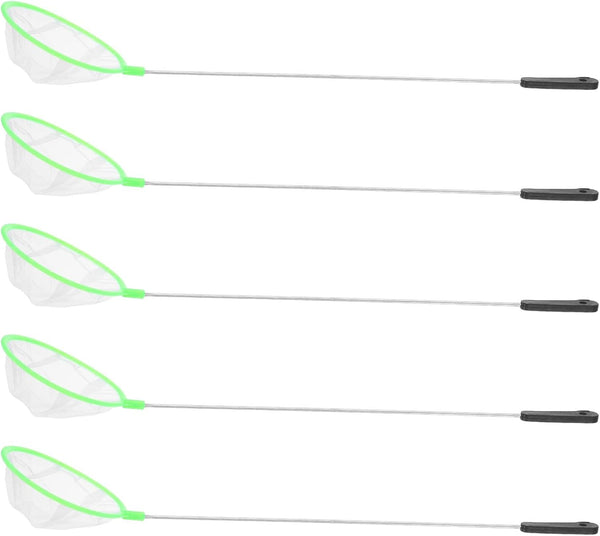 SEWACC 5pcs Aquarium Fishing Nets Fine Mesh Plastic Fish Tank Nets for