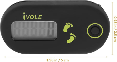 Kisangel 3D Pedometer for Walking Digital Counter Walking Step Counter Pedometer Clip on E Clips for Step Tracker Pocket Tool by Kisangel