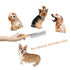 Dog Cat Comb Grooming Comb with Wooden Handle - Stainless Steel Teeth for Grooming Hairy Pets (Dual Teeth)