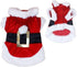 Idepet Santa Dog Costume, Winter Hoodie Coat for Chihuahua, Yorkshire, Poodle (XS)