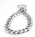 15mm Strong Silver Gold Stainless Steel Slip Dog Collar Metal Training Choke Chain for Large Dogs (28inch)