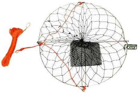 KUFA 2-Pack 100' (CR55x2) of Sports Casting Crab Trap with Rope and Bait Bag
