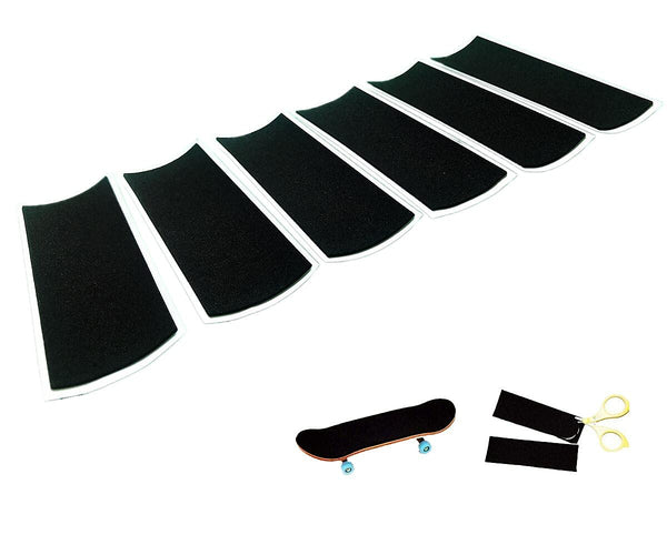 Haisalin 6Pcs Fingerboard Foam Grip Tape, 110mm x 38mm Fingerboard Grip Tape, Foam