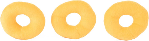 ZippyPaws 3 Pack Donutz Miniz Refills for Hide and Seek Dog Toys, Colorful Plush Dog Puzzles and Squeaky Toys
