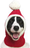 Christmas Dog Hat Costume for Large Medium Dog - Warm Winter Neck Ear Warmer Protector (Small, Red)