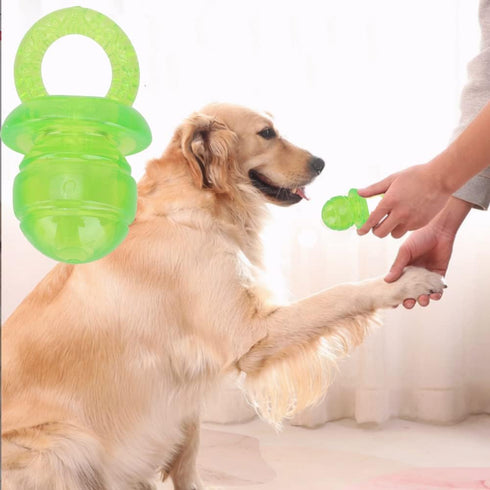 5Pcs Pet Chew Nipple Shape Toy Set, Cute Puppy Kitten Molar Pacifier for Dogs, Interactive Chew